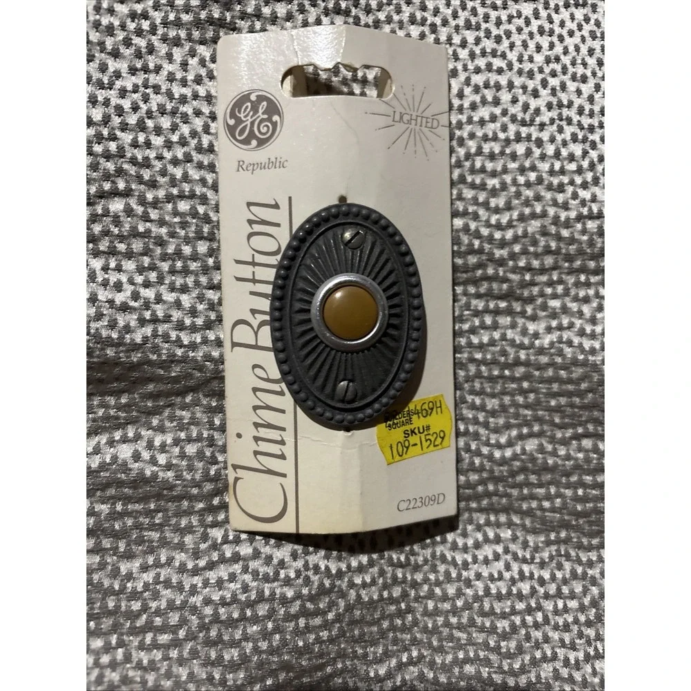 NOS Vintage GE Chime Button Lighted 1985 C22309D